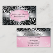 Mode juwelry Leopard Elegant Pattern Visitekaartje (Voorkant / Achterkant)