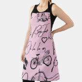 Mode, kalligrafie, Eiffeltoren, lippen Schort (Insitu)