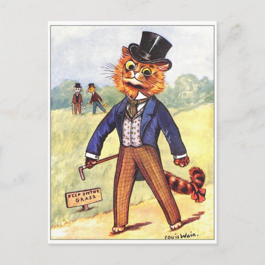 Mode Kat van Louis Wain Kaart (Voorkant)