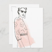 Mode ketch briefkaart (Voorkant / Achterkant)