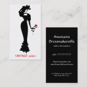 Mode kleermaker,  stijl visitekaartje (Voorkant / Achterkant)