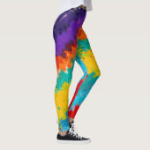Mode kleurstaal voor regenboogverf leggings (Rechts)