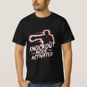 Mode Knockout Activé – T-Shirt Puissance Boxe (Devant)