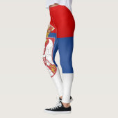 Mode Koel Servië-vlag Leggings (Links)