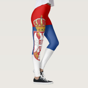 Mode Koel Servië-vlag Leggings