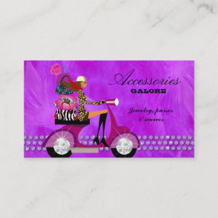 Mode koopt joodse Violet Lace Feathers Visitekaartje