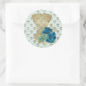 Mode korset 3 klassieke ronde sticker (Tas)