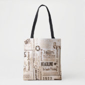 Mode  krantenafdrukken draagtas (Voorkant)