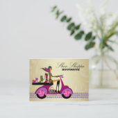 Mode laat paars Paars goud paaien Visitekaartje (Staand voorkant)