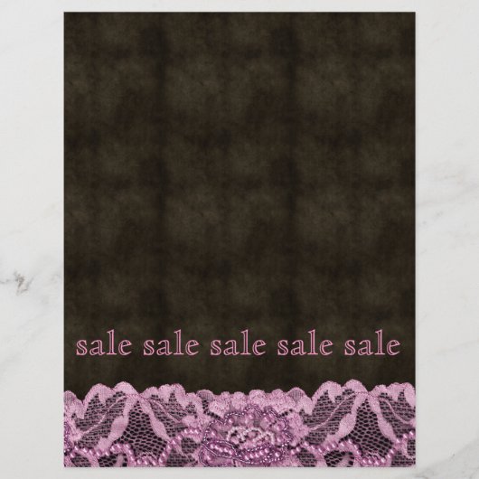 Mode Lace Flyer Roze bruin leder (Voorkant)