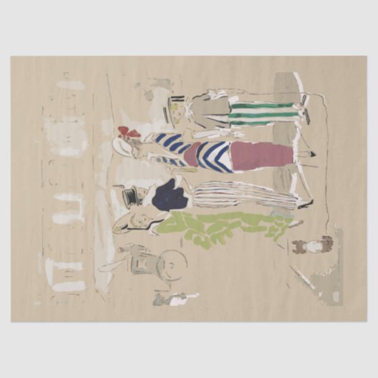  Mode Lady Dog ontkoppeling Tissuepapier (Voorkant)