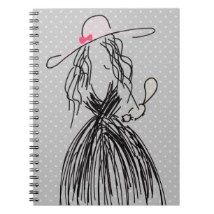 Mode Lady met Polka Dots Notitieboek