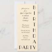  Mode Lady, Spring Dress Verjaardagsfeest Kaart (Achterkant)