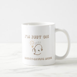 Mode Lazy activé - Joli fentes de café Mug