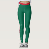 Mode leggings, Mexicaanse vlag Leggings (Voorkant)