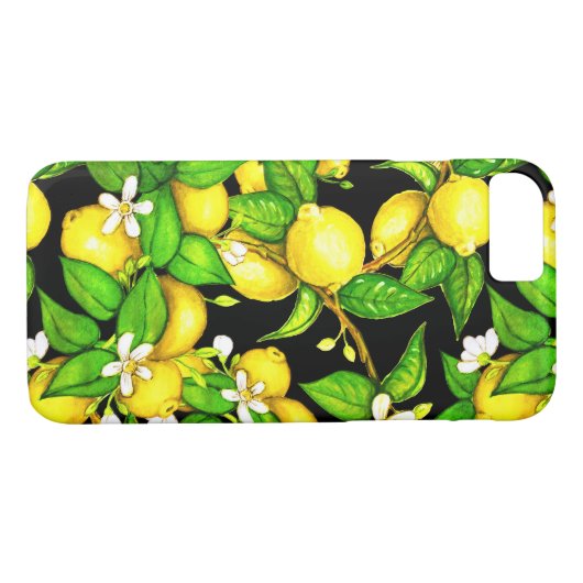 Mode Lemon Print iPhone Case (Achterkant (Horizontaal))