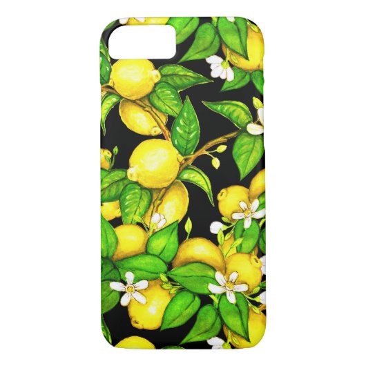 Mode Lemon Print iPhone Case (Achterkant)