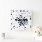 Mode magazine vrouwen vierkante klok (Huis)