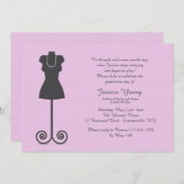 Mode Mannequin Uitnodiging (Voorkant / Achterkant)