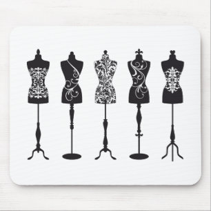  mode mannequins silhouettes muismat