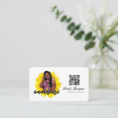 Mode Meisje QR Code Visitekaartje (Staand voorkant)