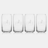 mode meisje schaduw olivia zwart leuk cadeau luxe blikvorm glas (Achterkant)