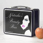 Mode Meisje Zwart Roze Schoonheidsbar Metaal Box (In situ)