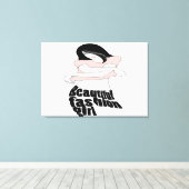 Mode meisjes canvas afdruk (Insitu (Houten vloer))