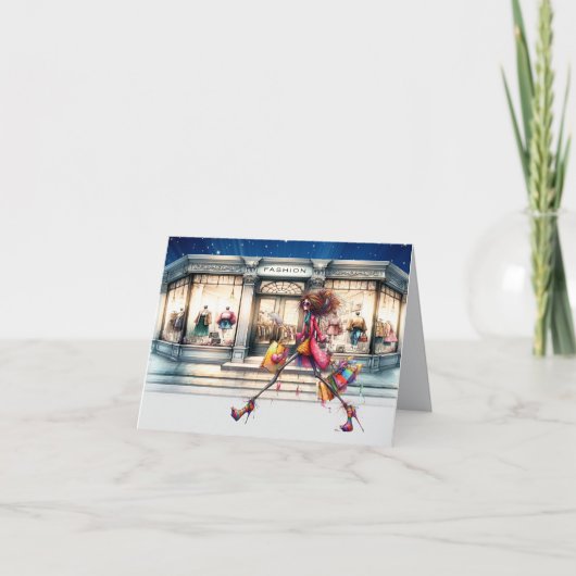 Mode merk. boetiek bedankkaart (Voorkant)