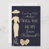  Mode mijn Jr. Junior Bridesmaid Kaart (Voorkant)