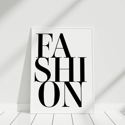Mode Minimalistische Typografie Poster Print