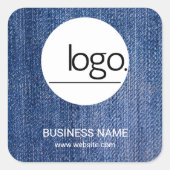 MODE MODE TENDANCE DEMIN BLEU BUSINESS STICKER LOG (Devant)