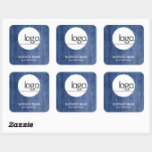 MODE MODE TENDANCE DEMIN BLEU BUSINESS STICKER LOG (Feuille)