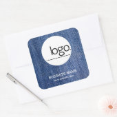 MODE MODE TENDANCE DEMIN BLEU BUSINESS STICKER LOG (Enveloppe)