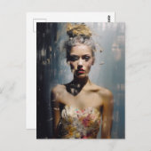 Mode Model Blond Vrouw Fotografie Briefkaart (Voorkant / Achterkant)