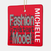 Mode Model Extraordinaire CUSTOM Keramisch Ornament (Links)