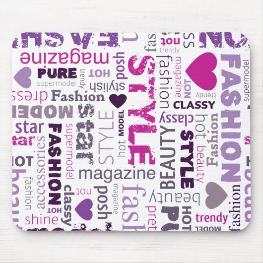 Mode Model Stijl Beauty Gepersonaliseerde Mousepad Muismat (Voorkant)