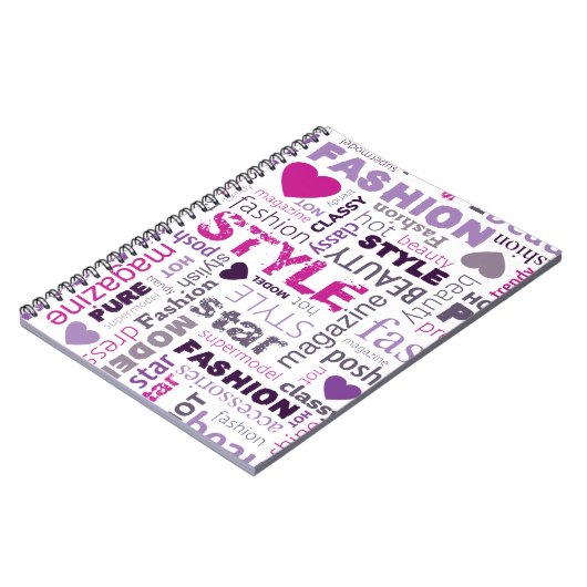 Mode Modèle Style Beauté Star Spiral Carnet (Côté gauche)