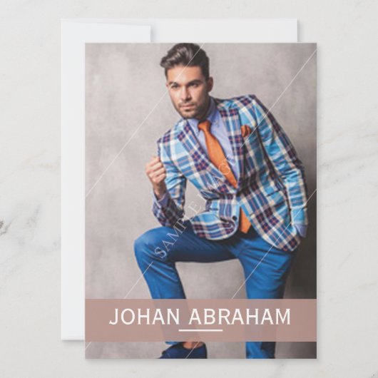 Mode modellering composietkaart kaart (Voorkant)