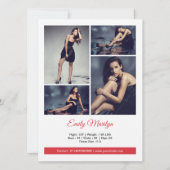 Mode modellering composietkaart kaart (Achterkant)