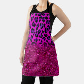 Mode Moderne roze Paarse glitter Leopard Schort (Insitu)