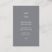 Mode Monogram Black Elegant Visitekaartje (Achterkant)