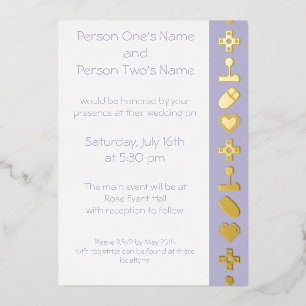 Mode multijoueur dans Lavender Foil Invitation