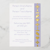 Mode multijoueur dans Lavender Foil Invitation (Recto)