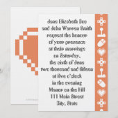 Mode multijoueur dans le faire-part de mariage de (Devant / Derrière)