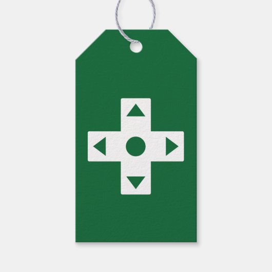 Mode multijoueur en étiquette de cadeau vert (Devant)