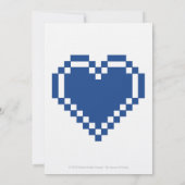 Mode multijoueur en Faire-part de mariage bleu (Dos)