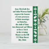 Mode multijoueur en Faire-part de mariage vert (Debout devant)