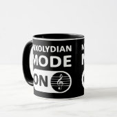 Mode Musique Mixolydian Activé - Mug (Devant gauche)