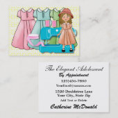 Mode / naaiende Kaart Visitekaartje (Voorkant / Achterkant)